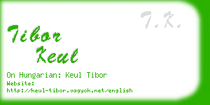 tibor keul business card